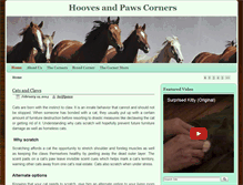 Tablet Screenshot of hoovesandpawscorner.com
